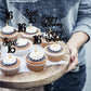 Ercadio 36 Pack Black Sweet 16 Cupcake Toppers Sixteen Happy Birthday Cake Picks Decorations For 16Th Birthday Party Supplies