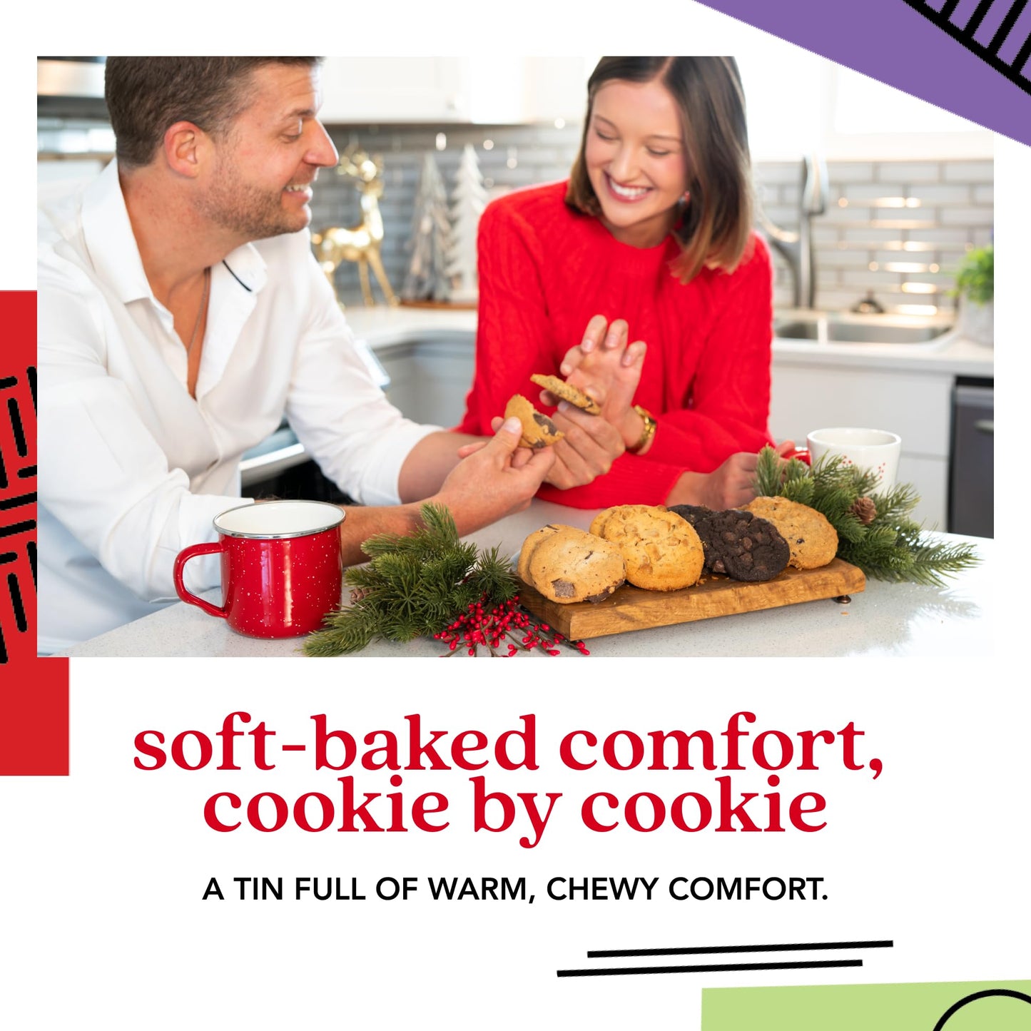 Davids Cookies Get Well Soon Cookie Gift Basket - Gourmet Bakery Dessert Gift For Recovery, Comfort And Appreciation Occasions - Assorted Cookies Sweet Sampler Tin