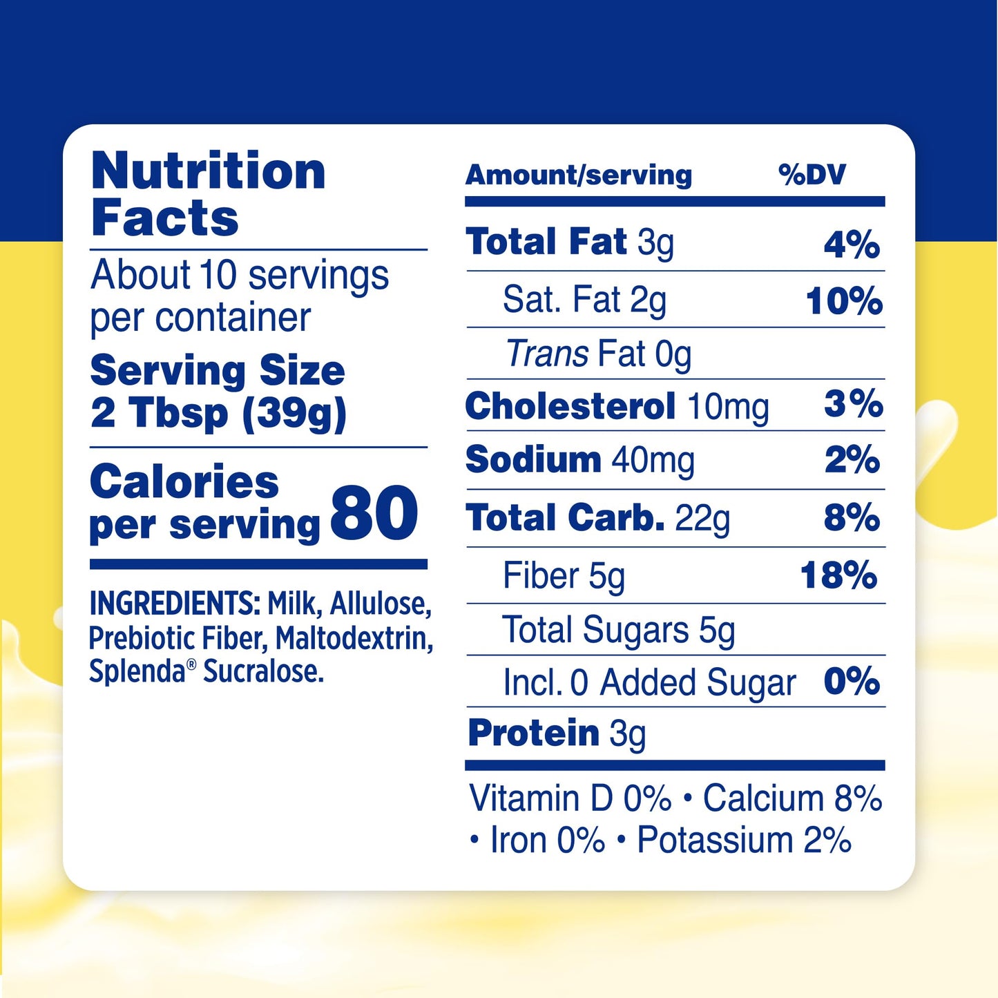 SPLENDA Reduced Calorie Sweetened Condensed Milk, No Sugar Added, 14 Ounce Can (Pack of 2)
