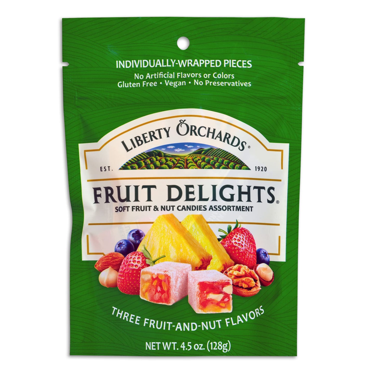 Liberty Orchards New Fruit Delights Package! - Vegan Turkish Delight Candy 4.5Oz