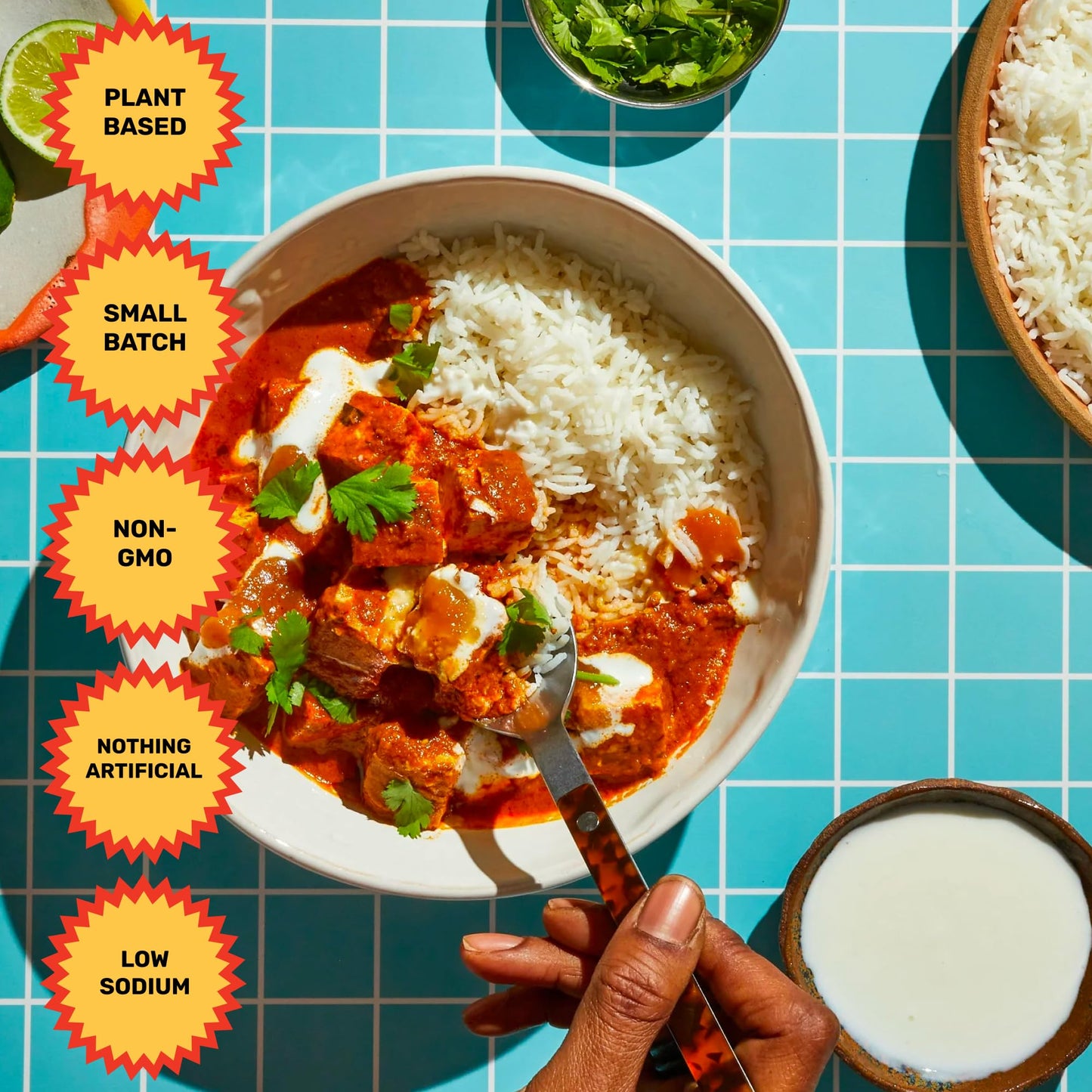 Brooklyn Delhi Tikka Masala - Indian Simmer Sauce - Tangy Tomatoes, Luscious Coconut Cream, Roasted Spices - 12oz - Mild Enough