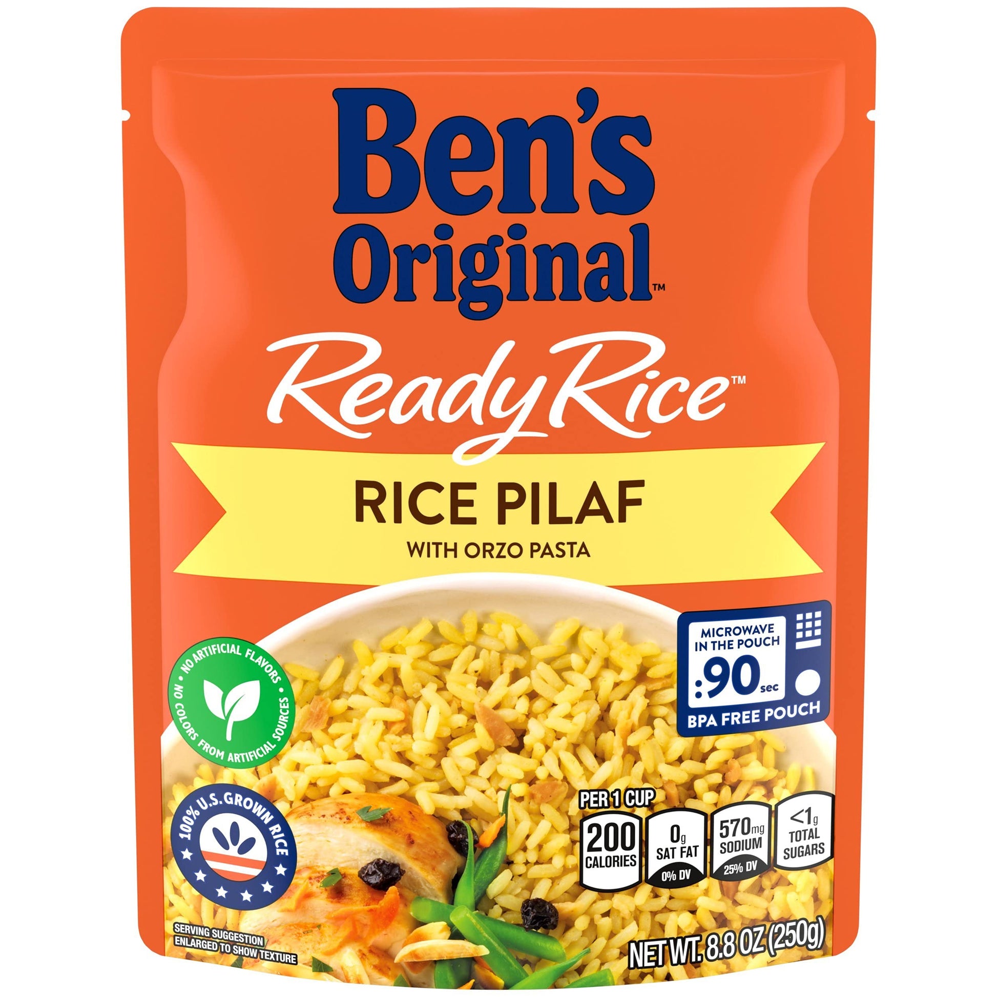 Ben'S Original Ready Rice Pouch Rice Pilaf, 8.8 Oz. (6 Pack)