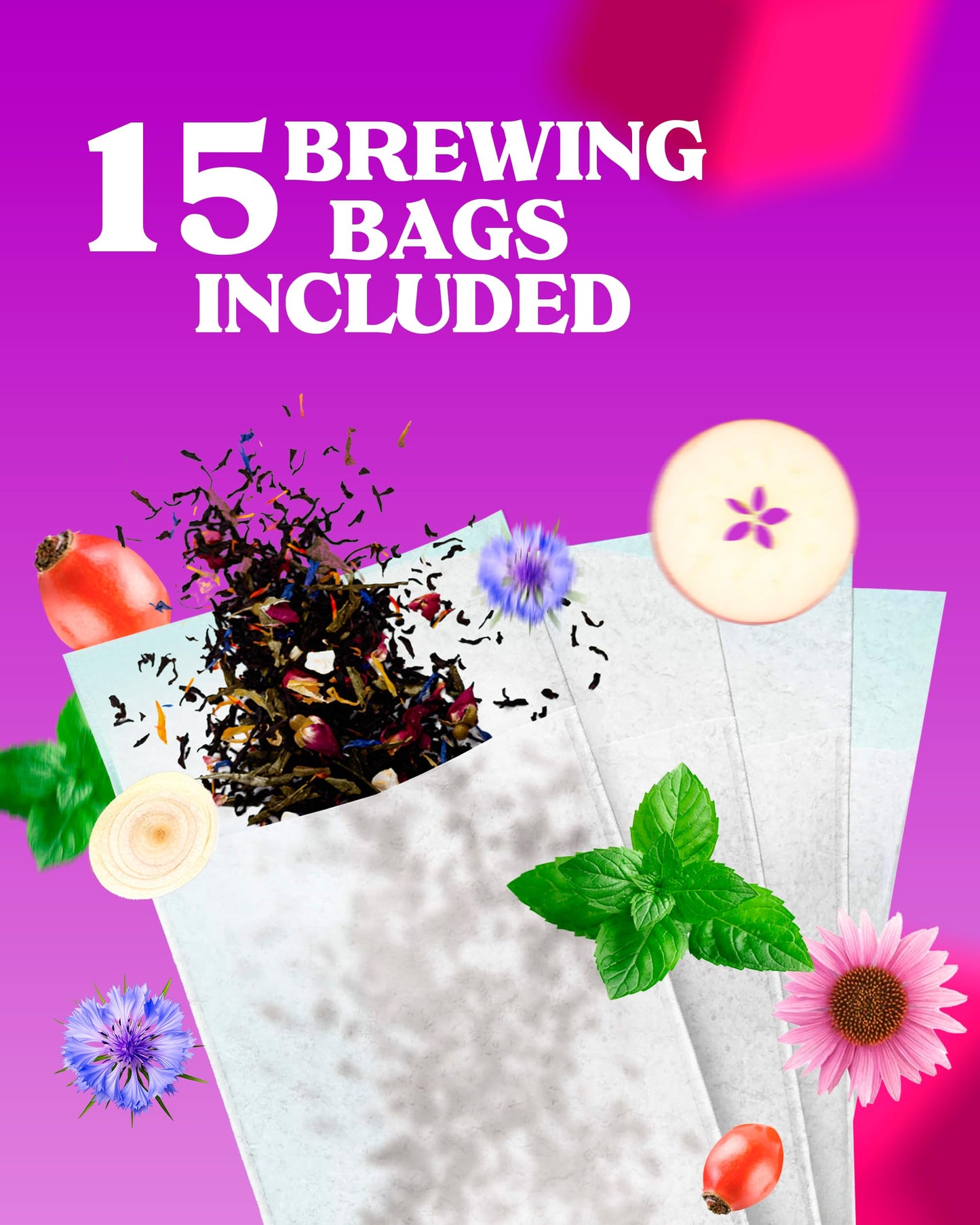 LOVARE Alpine Herbs Loose Leaf Tea 80 g - Made in Ukraine - Lemongrass, Chamomile Flowers, Rose Hips, Orange Peel and Blossom, B