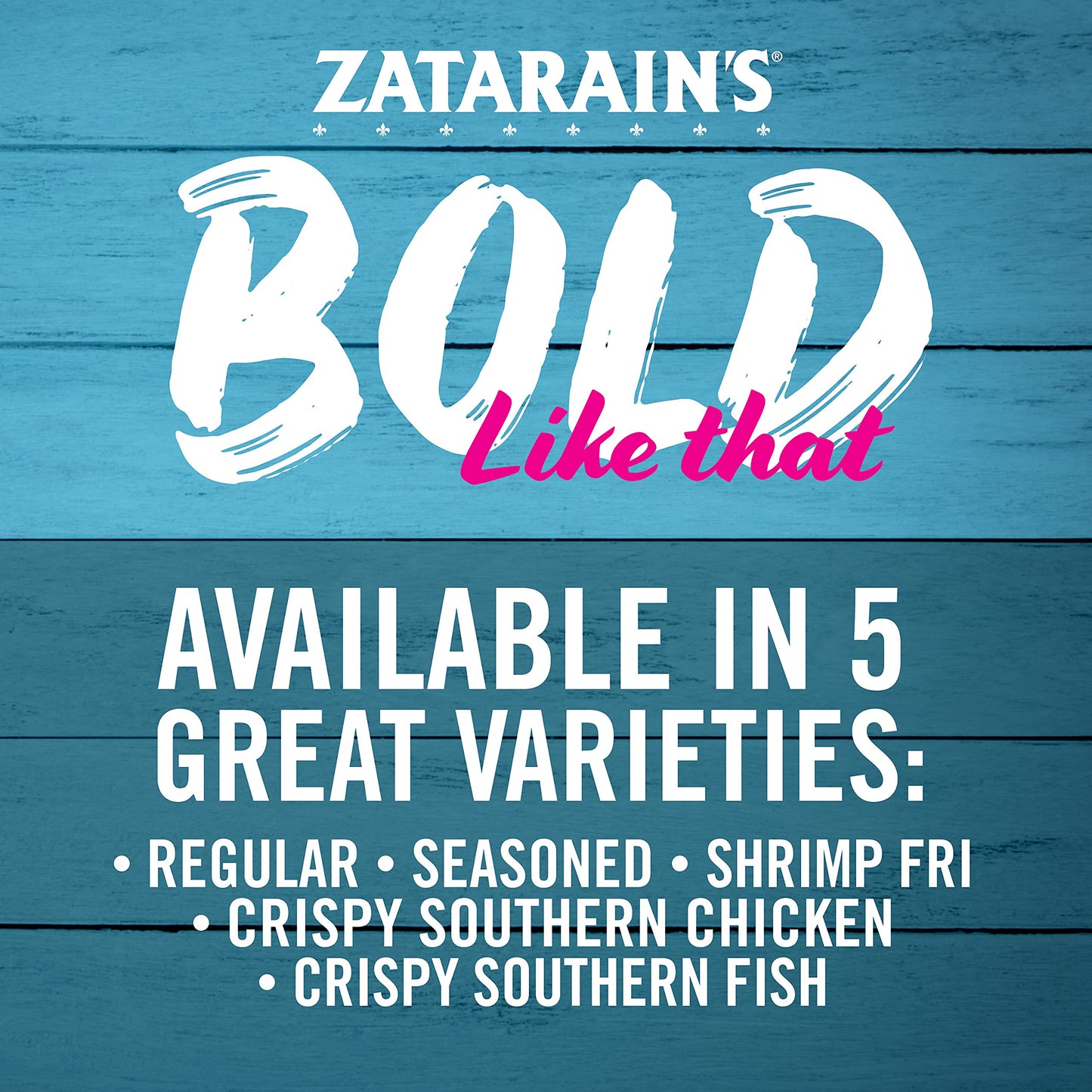Zatarains Fish Fry Batter Mix, Seasoned Coating for Seafood & Vegetables, 5 lb Box