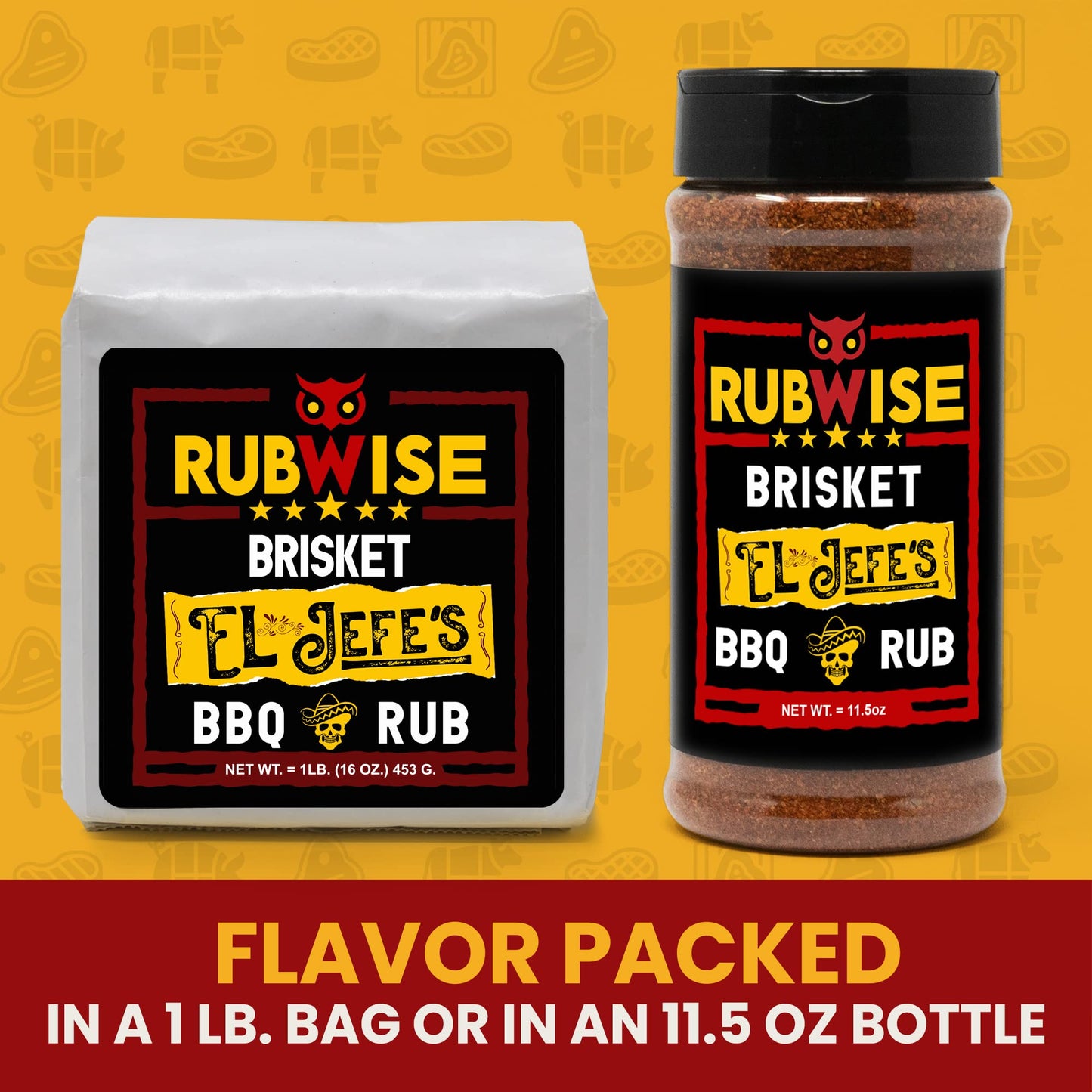 Five Star Seasonings RubWise Texas Style Brisket Rub - Dry BBQ Seasoning for smoky aroma & Grilling - 11.5oz