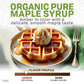 Maple Valley Organic Maple Syrup, Amber & Rich Flavor, 16 Fl Oz Glass Bottle