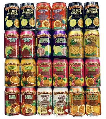 Hawaiian Sun Tropical Juice Drink Bundle, Assorted Flavors, 24 Cans, 11.5 Fl Oz Each