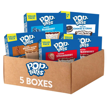 Pop-Tarts Toaster Pastries Variety Pack, 5 Boxes, 60 Pop-Tarts, 20.3 Ounce Total, Kids Snacks, Breakfast Foods