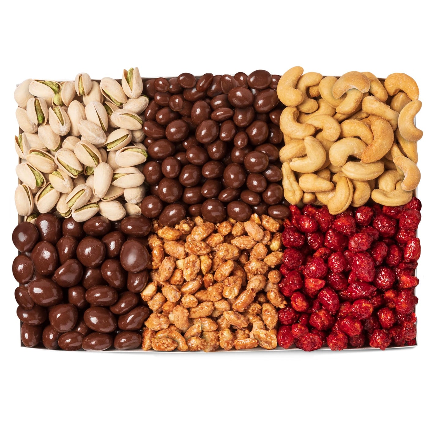 Nuts.com - Large Mixed Nuts Sampler for Winter, Valentines Day, and Festive Gifts - Healthy Snack Box w/ 2 Lbs of Natural Pistac