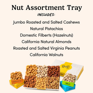 Nuts.com Mixed Nut Sampler Box – 2 lb Assortment Tray for Winter & Valentine’s Day Gifts
