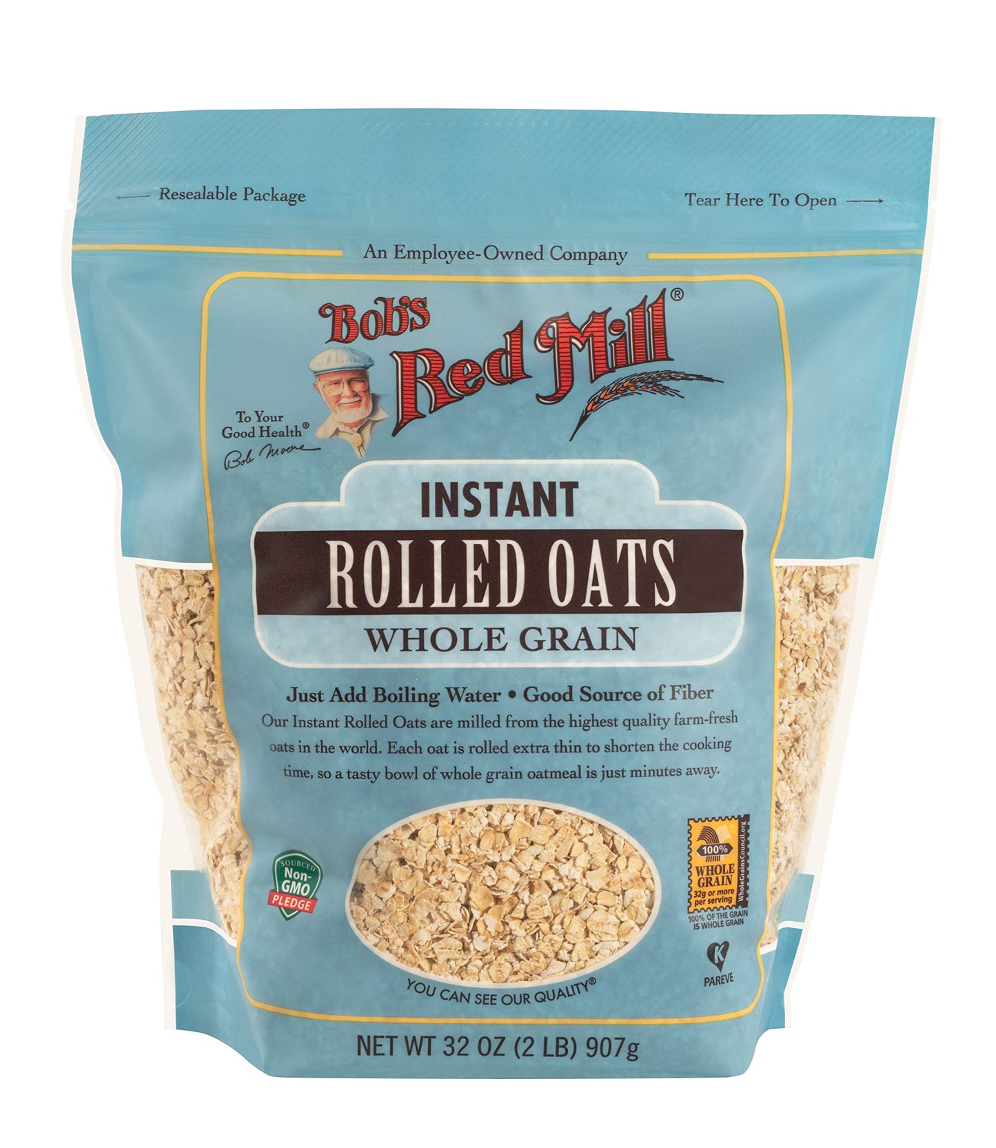 Bob'S Red Mill Instant Rolled Oats, 32-Ounce (Pack Of 4)