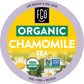 Organic Chamomile Herbal Tea K-Cup Pods  24 Pods by FGO - Keurig Compatible - Naturally Caffeine-Free Tea  enhanced Green Tea is USDA Organic  Non-GMO  & Recyclable