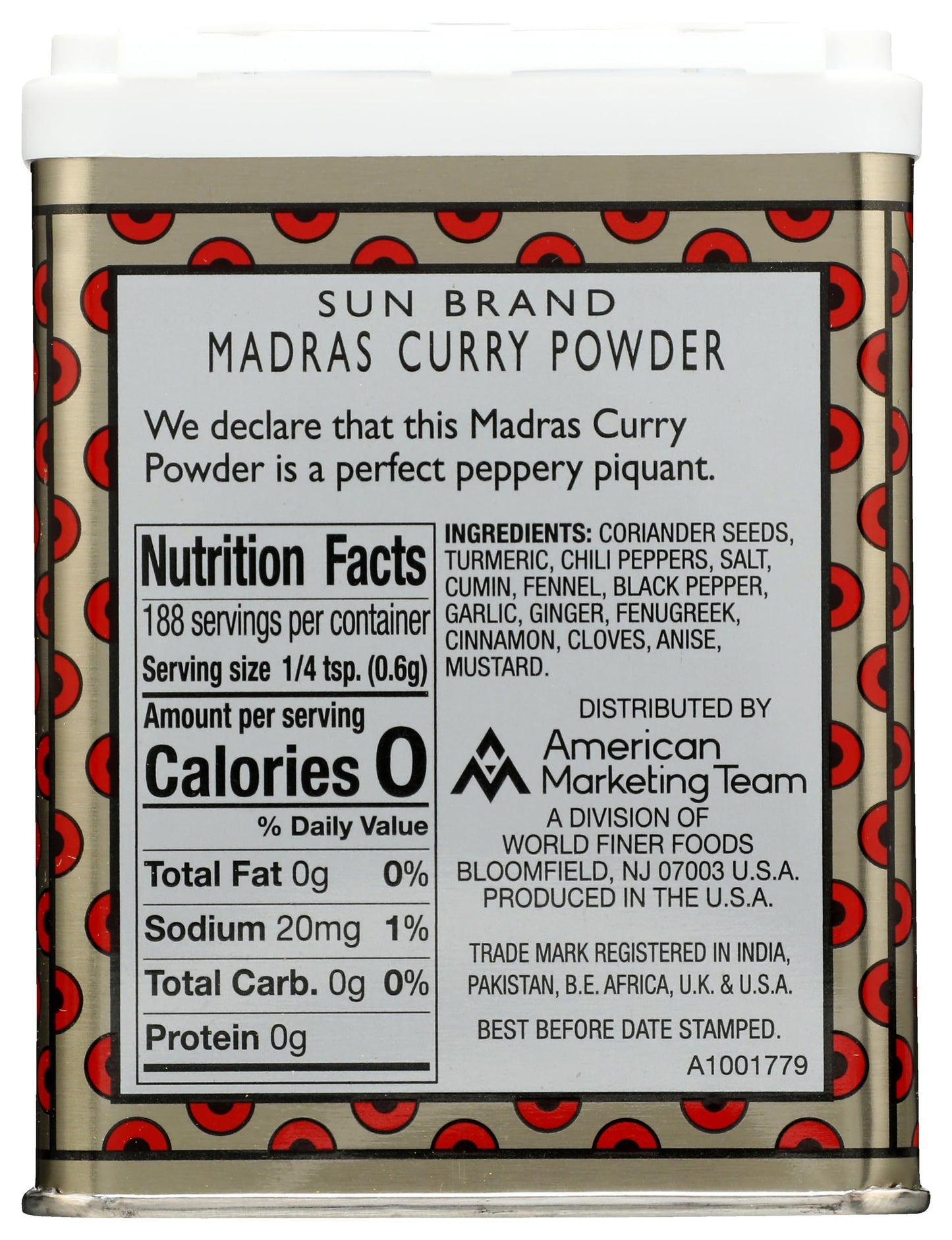 Sun Brands Madras Curry Powder, 4 Oz