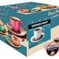 Double Donut Coffee Espresso Roast Coffee Pods, Strong Dark Roast, 72 Count, Compatible with Keurig K Cups