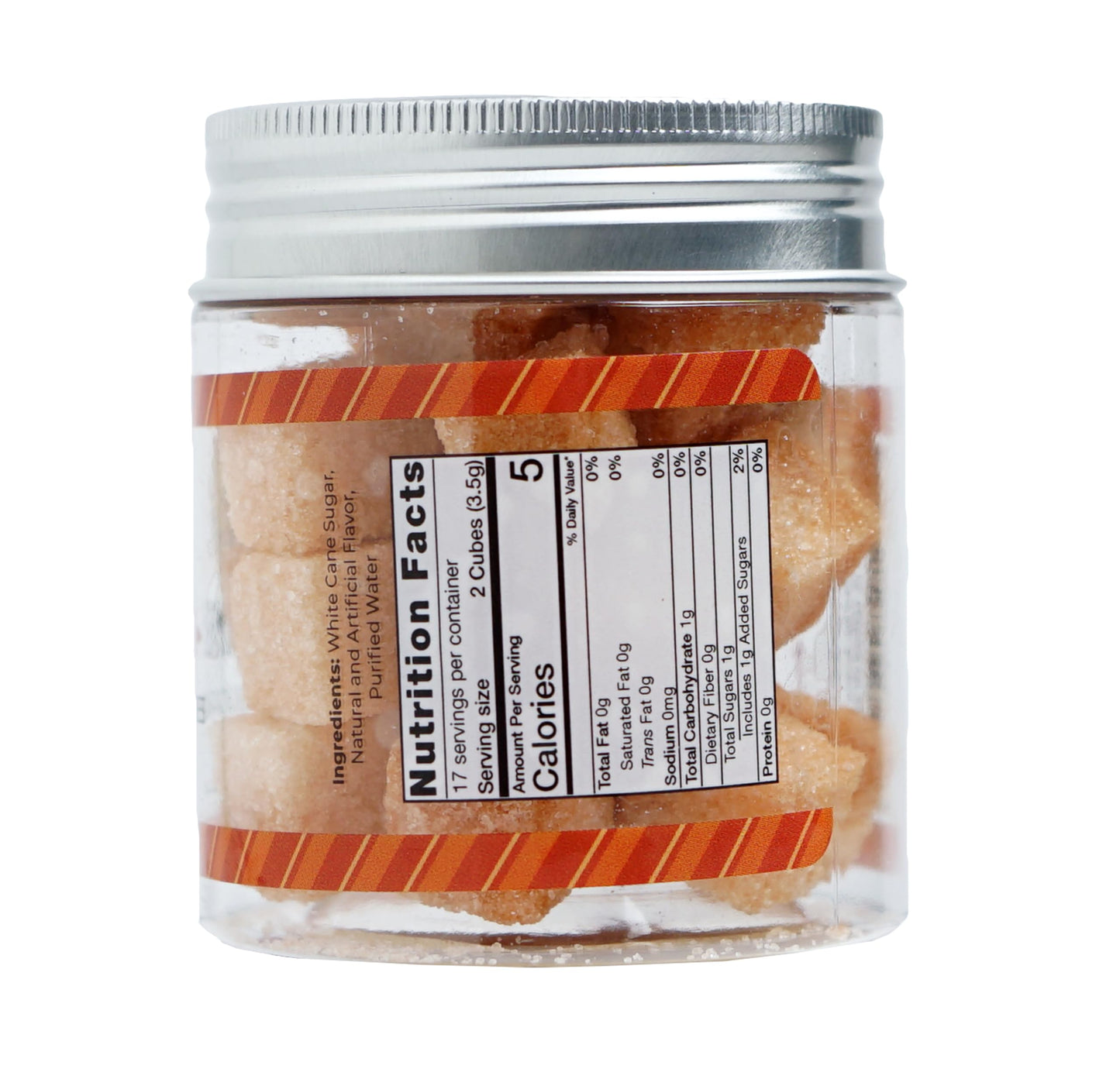 Bear Necessities Gourmet Sugar Cubes – Caramel Infused Sugar Cubes Handcrafted W/Pure Cane Sugar – Perfect For Coffee, Tea & Cocktails – Hostess Gift & Bar Accessory - 70G Jar - About 35 Cubes
