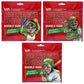 Big League Chew Strawberry Bubble Gum 3-Pack - 2.12oz Packets - Baseball Candy for Treats & Party Favors