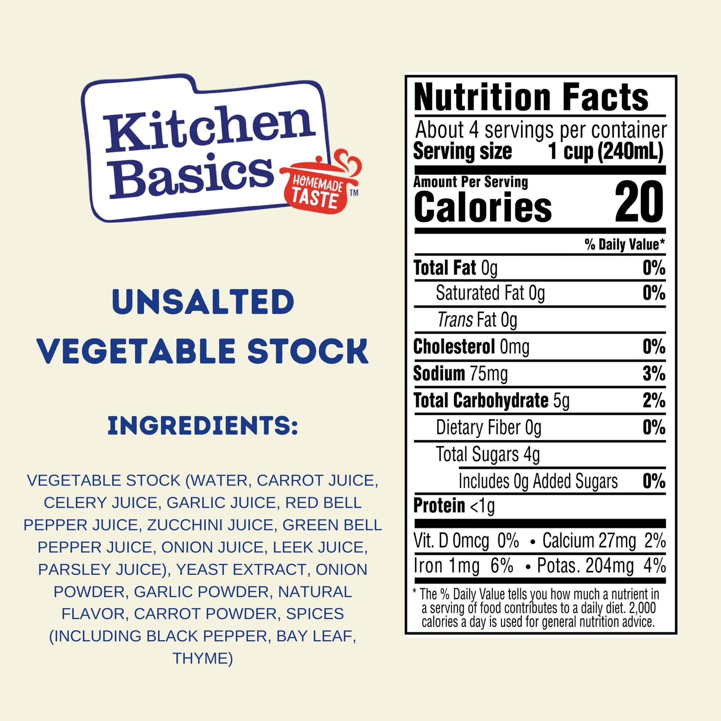 Kitchen Basics Unsalted Vegetable Stock, 32 oz (Pack of 12) For Delicious Dishes and Enhanced Flavors, Great for Vegetarian Reci