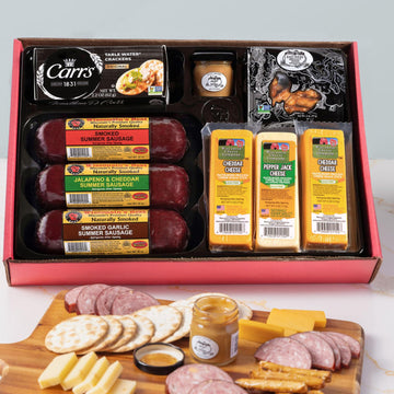 Wisconsin Cheese Company Ultimate Cheese & Meat Gift Box 9 Piece Set Model 40010-2M