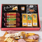Party Gift Basket - Features Smoked Summer Sausages 100% Wisconsin Cheeses ers Pretzels & Mustard | Perfect for Tailgating