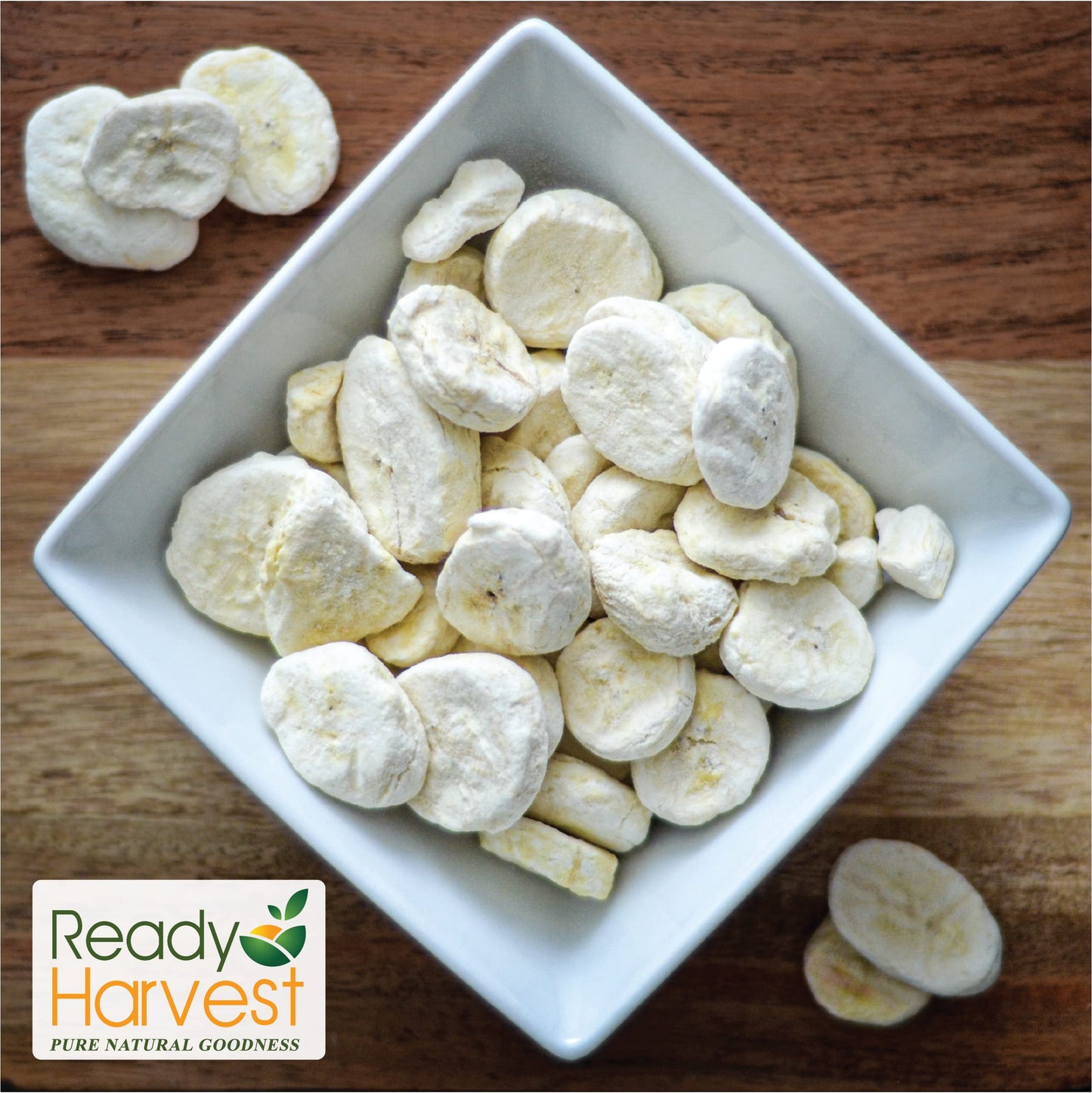Ready Harvest Freeze Dried Food - Banana Chips | Emergency Fruit Snacks | Gluten-Free | #10 Can | 25-Year Shelf Life | Cans Filled To The Top