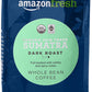 Amazon Fresh Organic Fair Trade Dark Roast Whole Bean Coffee, 12 Ounce