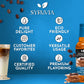 Syruvia Sugar-Free Cookie Butter Coffee Syrup - 25.4 Fl Oz. Premium Coffee Flavoring Syrup. 0 Calories, Kosher, And Gluten-Free.