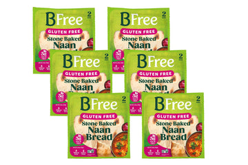 BFree Stone Baked Original Naan Breads, 8.46 OZ - 2 Naans (Pack of 6)