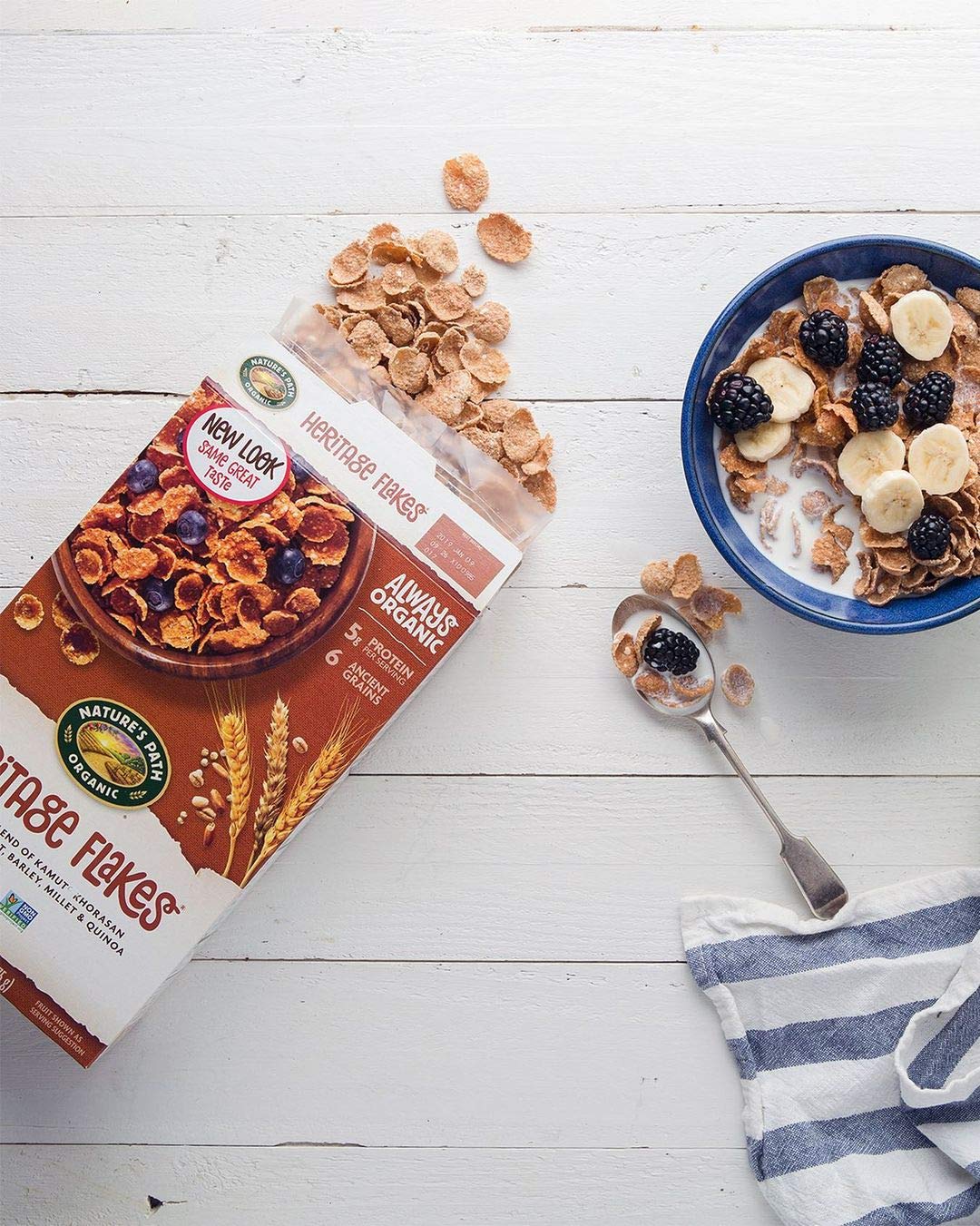 Nature'S Path Organic Heritage Flakes Cereal, 13.25 Ounce (Pack Of 6)