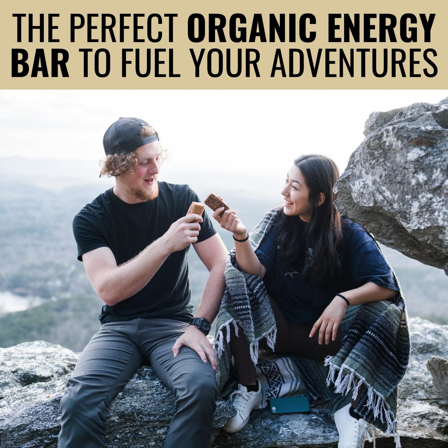 Kates Organic Granola Bars - Peanut Butter Milk Chocolate - 2.2 oz, Pack of 12 - Gluten Free, Non GMO, All Natural Snacks