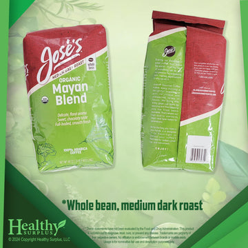 Whole Bean Medium Dark Roast Organic Mayan Blend And Vital Volumes Specialty Coffee Secrets Tips Card