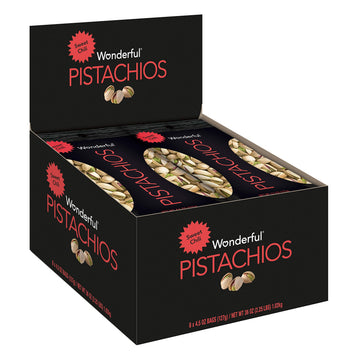 Wonderful Pistachios In Shell, Sweet Chili Flavored Nuts, 4.5 Ounce Bag (Pack Of 8), Protein Snacks, Office Snacks, Healthy Snac
