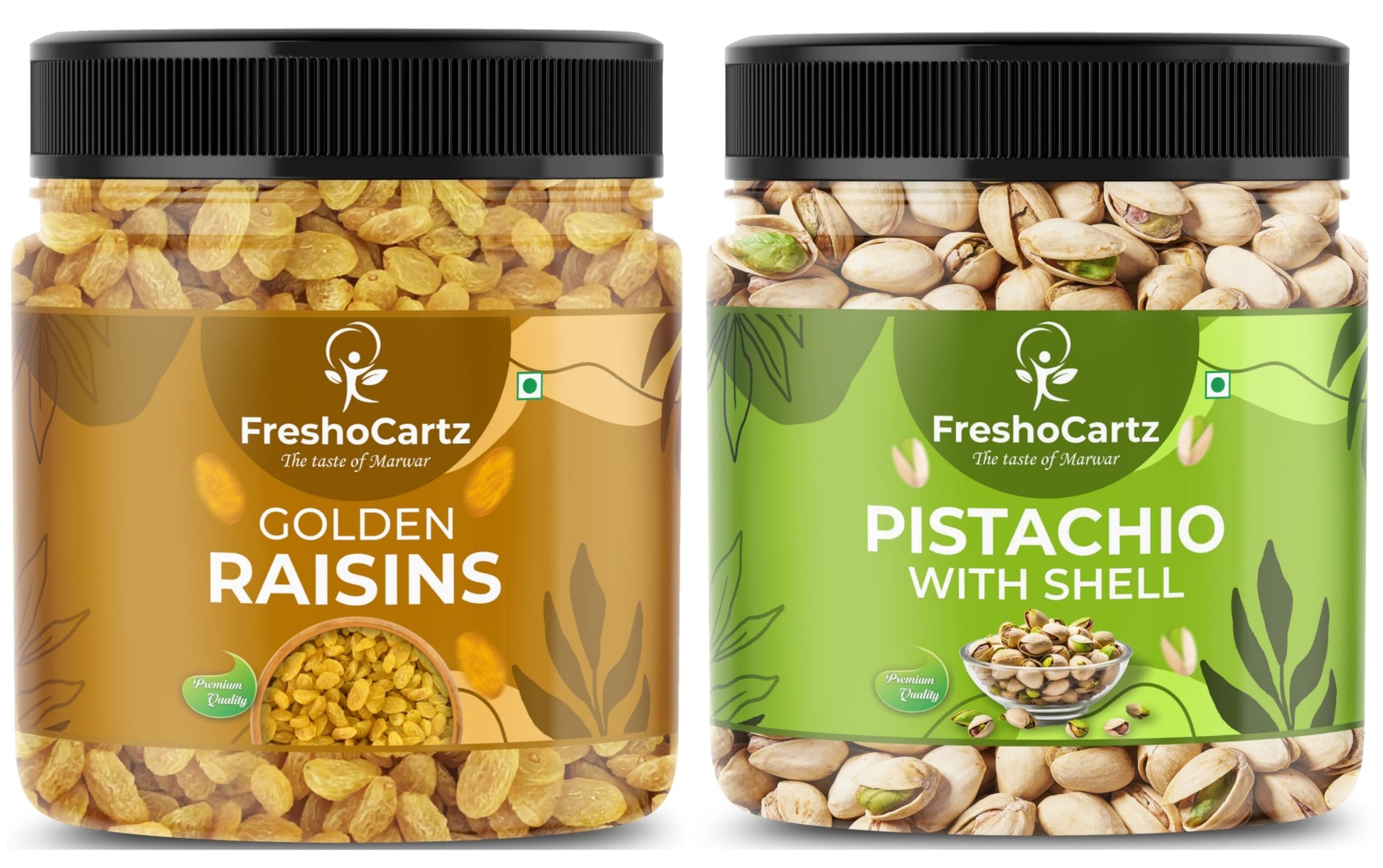 Freshocartz Dry Fruits Combo Rakhi Dry Fruit Hamper Set For Rakhi For Brother Bhaiya And Bhabhi | Raisins And Pistachios 250Gm |