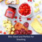 DeLallo Sweet & Tangy Pepper Drops, Red Peruvian Mini Peppers, Non-GMO, Vegan, Kosher, 4.3 oz Jar, Pack of 4