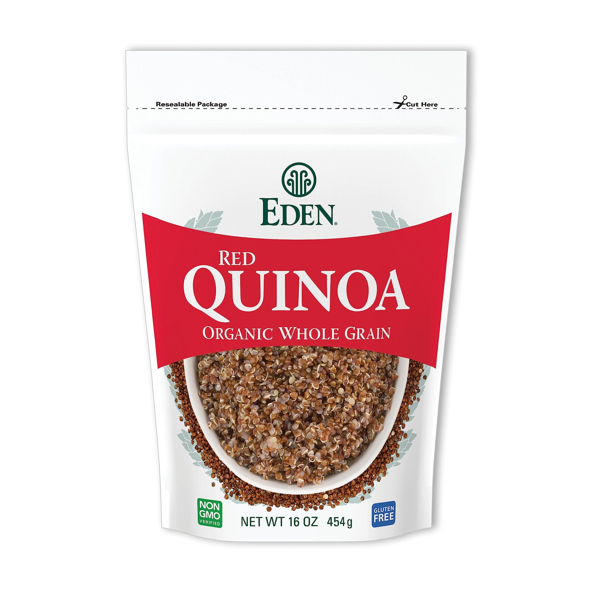 Eden Organic Red Quinoa, 16 oz Bag, Imported, Andean
