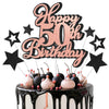 Happy 50th Birthday Cake Topper 50 Birthday Cake Decorations, Happy 50th Birthday Anniversary Party Cake Decorations for Men Wom