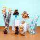 Goetzes Candy Bake Shoppe Cow Tales Mix - Honey Bun & Caramel Brownie - 36Ct. Canister - Fresh From The Factory