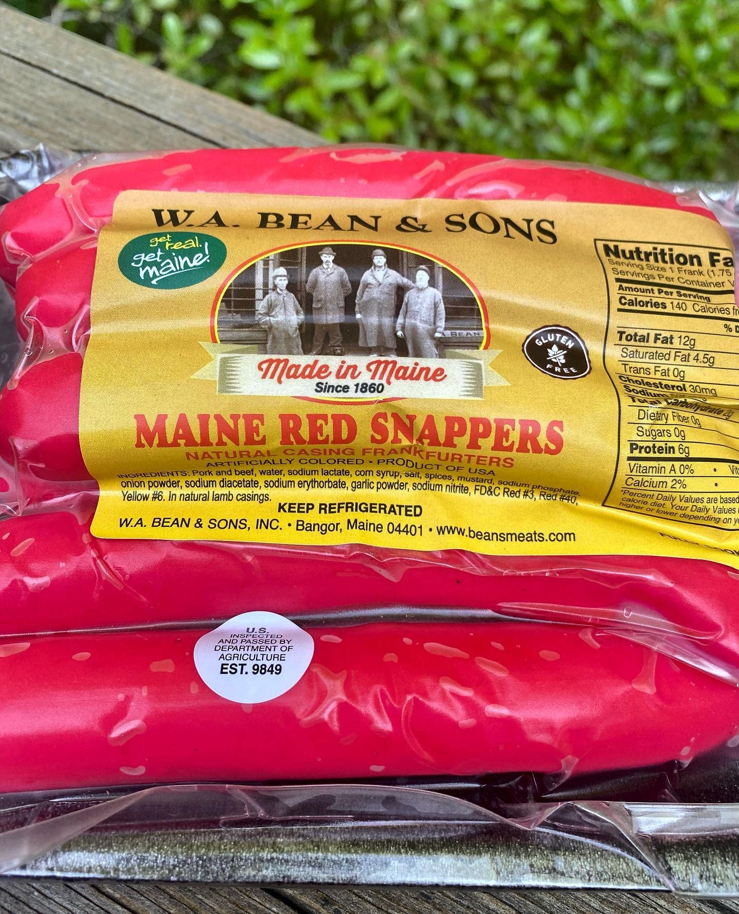 Maine Red Hot Dogs (2 Pack)