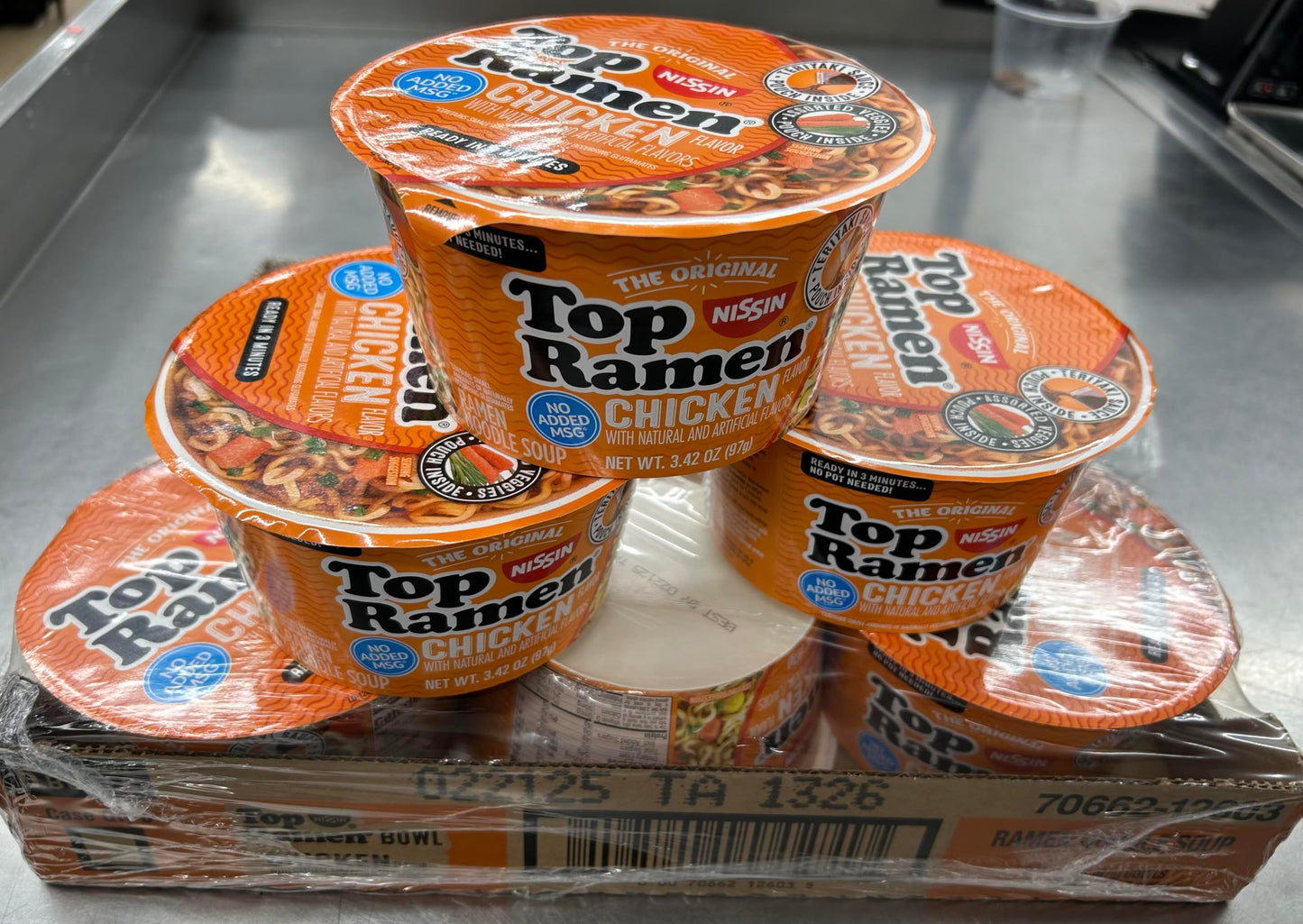 Generic Top Ramen Chicken Nissin Bowl, 3.4 Ounce (Pack Of 6)