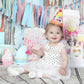 Ahaoray Half Way To One Cake Topper - Silver Glitter 6 Months Birthday Decorations Supplies - Half Birthday Decorations Baby Gir