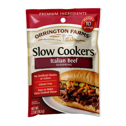 Orrington Farms Beef Slow Cooker Mix, Italian, 2.1 Ounce (Pack of 12)