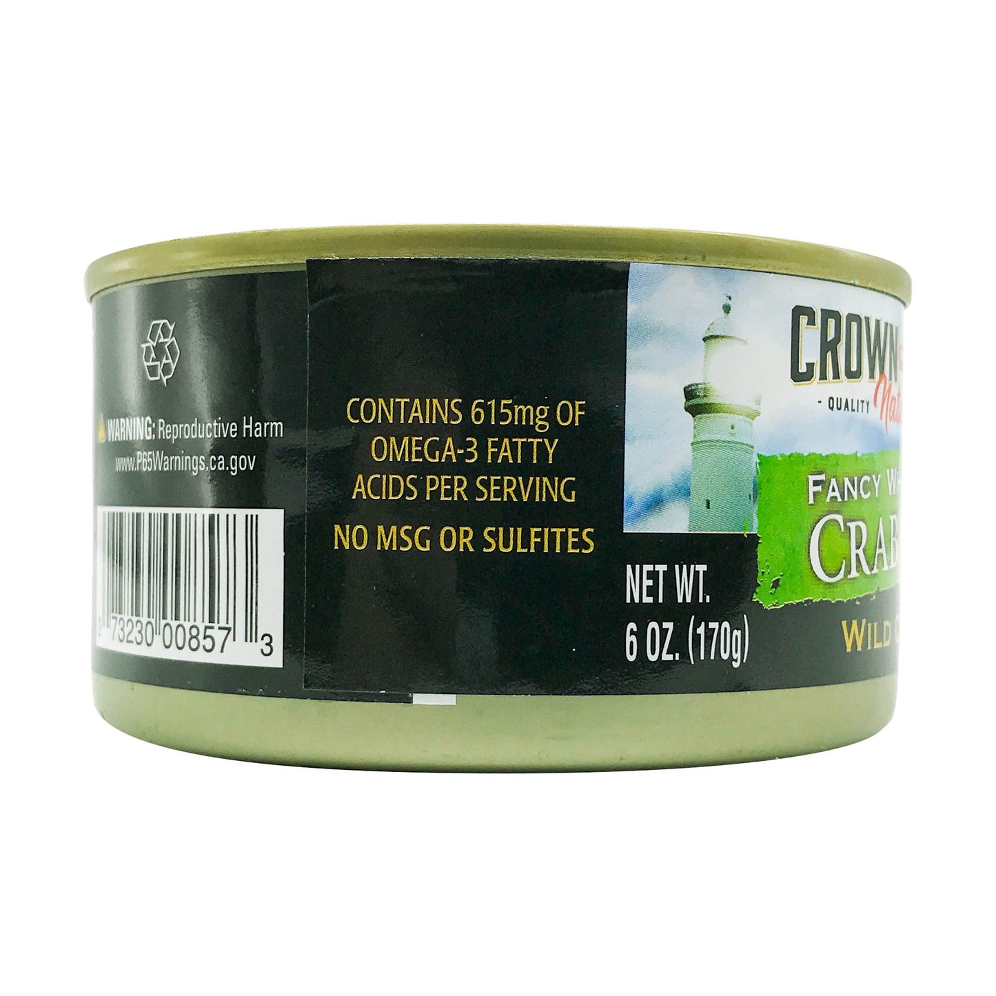 Crown Prince Fancy White Crab Meat, 6-Ounce Cans (Pack Of 6)