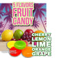 Shippedfast Fruit Disc Hard Candy, Assorted Classic Flavors, 3 lbs, Individually Wrapped, Approx. 260 Count, 10.5 x 9.5 x 2 inches