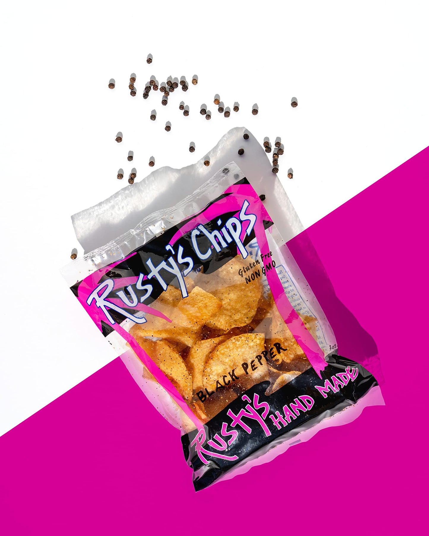 Rustys Chips Crunchy Healthy Gluten Free Snack Pack, 3 Ounce (Pack of 12), Non-GMO, Vegan-Friendly