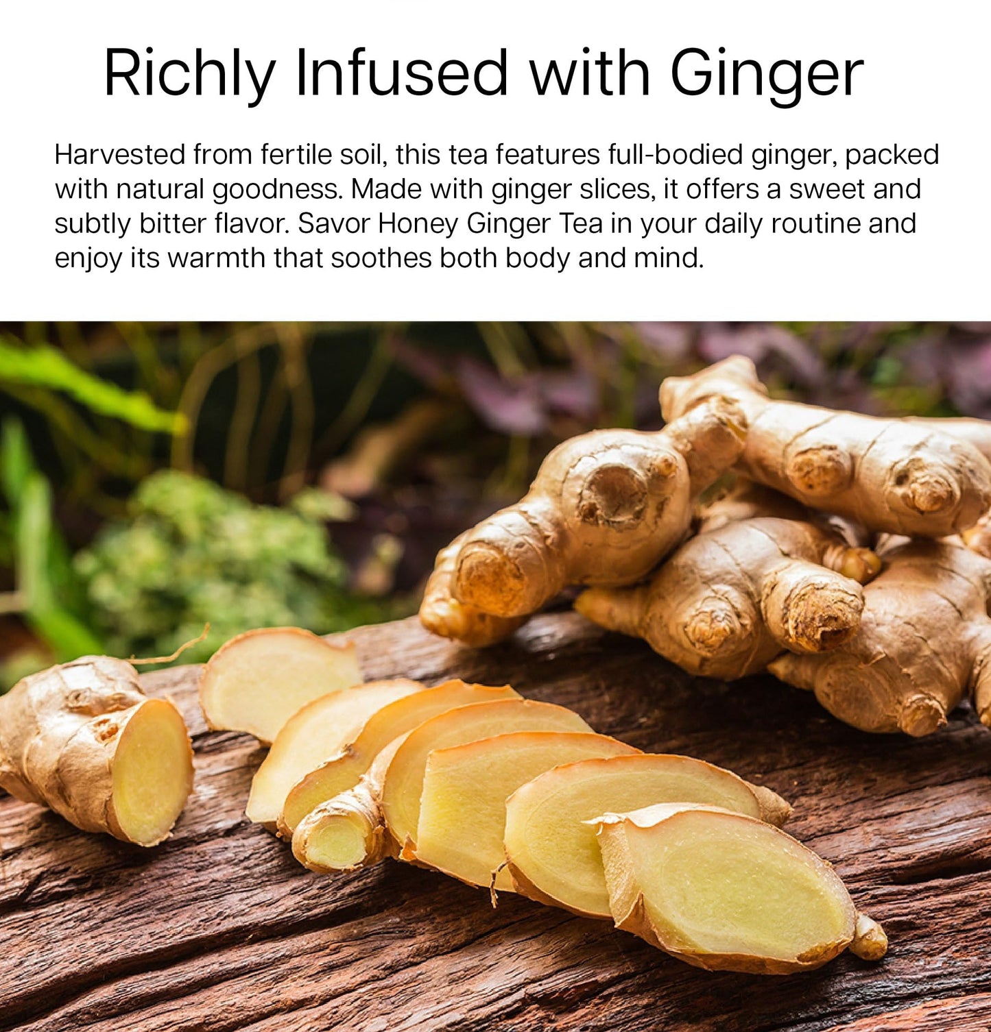 Damtuh Honey Ginger Tea - Natural Flavor & Warm Spicy Aroma, No Artificial Ingredients, Perfect For Hot Or Iced Tea, Jam, Or Sal