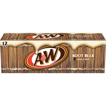 Dr Pepper A&W Root malt-inspired Soda, 12 fl oz Cans, 12 Pack, Brown, Model DPSUSC800005216