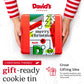 Davids Cookies Gourmet Chocolate Chunk Cookies in Merry Christmas Tin - 1lb, All Natural, No Preservatives, Handmade Gift Basket