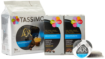 Tassimo Carte Noire Lor Espresso Decaffeinated Coffee Discs 16 Servings