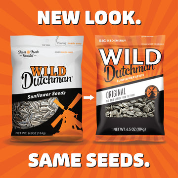 Wild Dutchman Roasted Sunflower Seeds, Salted Original Flavor, 3 LB (Pack of 3), Resealable Bag for Freshness