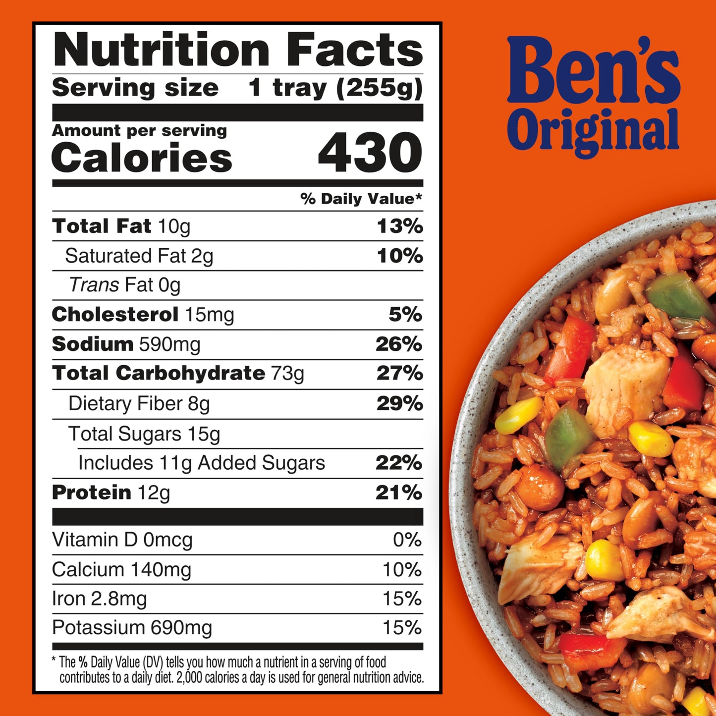 BENS ORIGINAL Street Food Honey BBQ Flavored Rice with Chicken, Prepared Entr  e, Microwavable Heat-&-Eat Bowl in 90 Seconds, 9