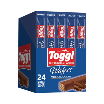 TOGGI Fine European Chocolate Wafers  Milk Chocolate (0.88 oz 24 Count)